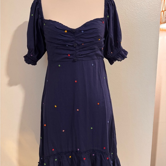 FARM Rio Dresses & Skirts - Farm Rio Navy Beaded Women's Hi-Low Dress Size Sm